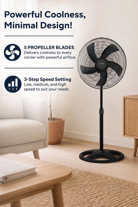 Kumtel KTF-345 Ventilador Negro